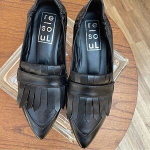 NWOT re-souL Kajsa fringe soft leather loafer 37